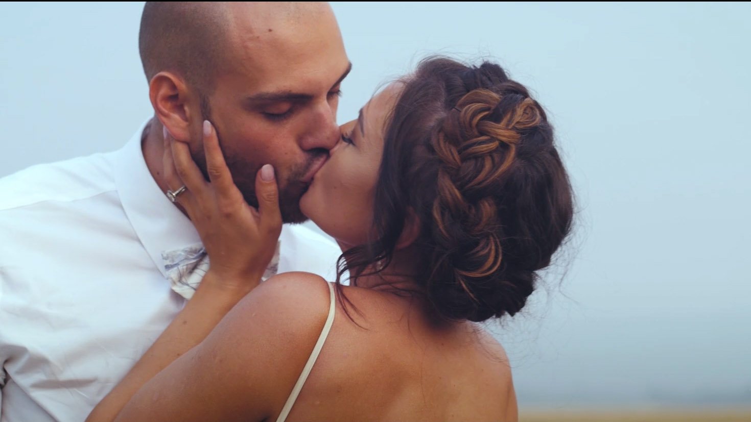 Tyler and Marina First Kiss - Wedding Videographer